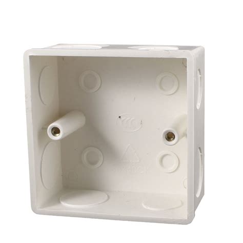 double electrical socket box|screwfix double back box.